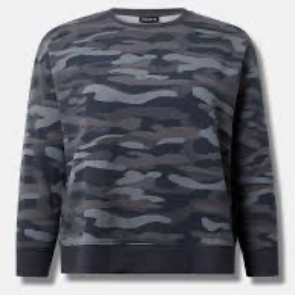 Torrid Drop Shoulder Sweatshirt - Picture 2 of 5